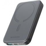 Baterie Externa Wireless Joyroom JR-W020 Mini, 5000mAh, 20W, QC + PD + FQI, 1 x QI - 1 x USB-A - 1 x USB-C, Neagra