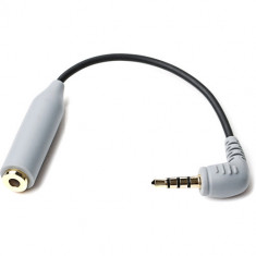 Cablu Adaptor microfon BOYA BY-CIP2 de la jack 3.5mm TRS la jack 3.5mm TRRS