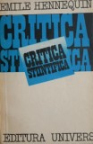 Critica Stiintifica - Emile Hennequin, Carte Filosofie