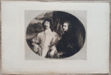 Portretele lui A. van Dyck si al lui Endymion Porter// gravura A. Quantin