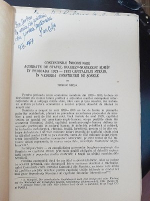 Concesiunile inrobitoare acordate de Statul Burghezo-Mosieresc Roman in perioada 1929-1933 capitalului strain, in vederea construirii de sosele - Teod foto