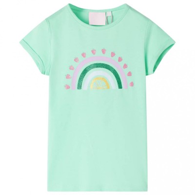 Tricou pentru copii, verde strălucitor, 92 foto