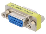 Adaptor D-Sub 15pin HD Mamă-Mamă