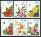 Cuba 1977 Mi 2217/22 MNH - 100 de ani de la nașterea lui Juan T. Roig: flori