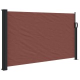 Cumpara ieftin Copertina laterala retractabila, maro, 120x500 cm