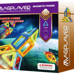 Joc de constructie magnetic - 14 piese PlayLearn Toys