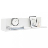 VidaXL Rafturi de perete, 2 buc., alb, 75x16,5x16,5 cm, lemn prelucrat