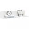 vidaXL Rafturi de perete, 2 buc., alb, 75x16,5x16,5 cm, lemn prelucrat 860031
