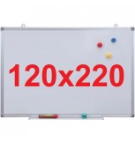 Tabla alba magnetica, 120x220 cm Premium (7 ani Garantie)