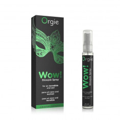 Spray pentru sex oral profund Orgie WOW Mint, verde, 10 ml