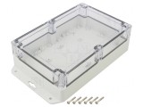 Carcasă Universală 140x210x60mm Gri Deschis ABS-PC