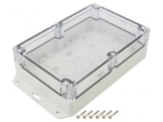 Carcasă Universală 140x210x60mm Gri Deschis ABS-PC
