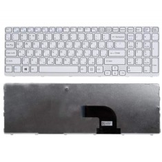 Tastatura Laptop, Sony, Vaio SVE15, SVE1512D4E, SVE151C11M, SVE1512C1R, alba, sh