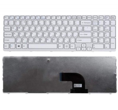 Tastatura Laptop, Sony, Vaio SVE15, SVE1512D4E, SVE151C11M, SVE1512C1R, alba, sh foto