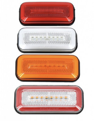 Lampa laterala LED NEON , lumina galbena, 2 Functii ,12-24V foto