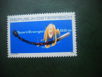 HOPCT TIMBRE MNH 699 ECONOMIA DE ENERGIE 1979 -1 VAL AUSTRIA foto