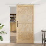 Ușă glisantă vidaXL cu set de accesorii 93x202 cm din lemn masiv de pin