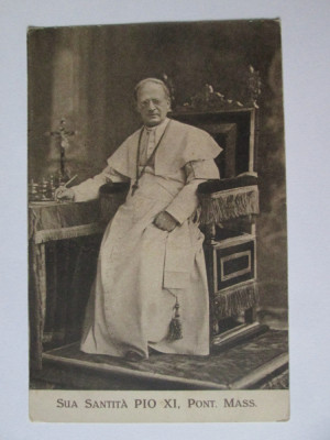 Carte postala necirculata Papa Pius XI din 1922 foto