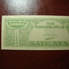 INDONEZIA 1 SEN 1945 UNC