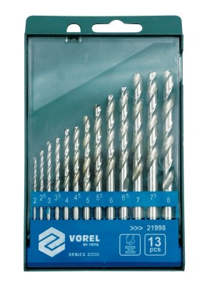 Set 13 burghie pentru metal 2-8 mm VOREL foto