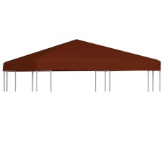vidaXL Acoperiș pentru pavilion, 3 x 3 m, cărămiziu, 310 g/m&sup2; 46622