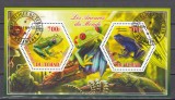 M2 ZZC 40 - Colita foarte veche - Tchad - bactracieni si reptile - bloc