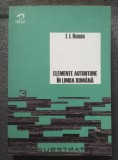 I.I. Russu - Elemente autohtone &icirc;n limba rom&acirc;nă: substratul rom&acirc;no-albanez