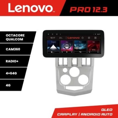 Navigatie Dacia Logan 1 2003-2010 K-logan Lenovo PRO 4+64 12.3 inch qled android 4G DSP gps internet Q CarStore Technology foto