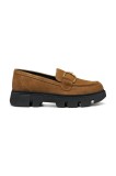 Geox mocasini de piele D VILDE culoarea maro, cu platforma, D46UAH 00022 C6372