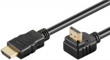 Cablu HDMI2.0 cu ethernet 19p tata - HDMI 19p tata 90掳 aurit OFC 5m, Well