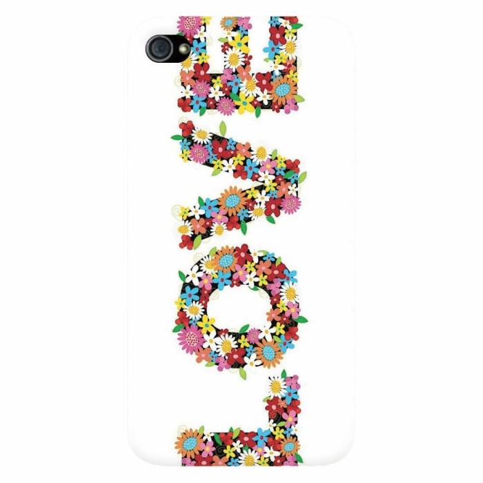 Husa silicon pentru Apple Iphone 4 / 4S, Love Made By Flowers