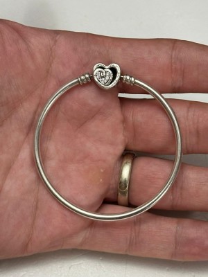 BRATARA ARGINT 925 - PANDORA ALE - Rotunda - Fixa - Cu INIMA ! foto