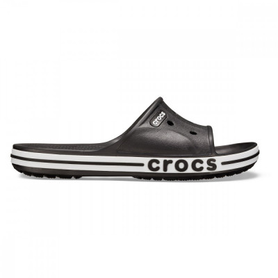 Papuci Crocs Bayaband Slide Negru - Black/White foto