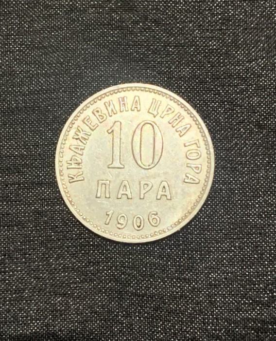 Moneda 10para 1906 Muntenegru