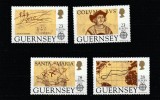 Guernsey 1992- Europa CEPT,serie 4 valori dantelate,MNH,Mi.549-552
