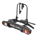 Suport pentru 2 (E)biciclete cu prindere pe carligul de remorcare Green Valley Discovery 2