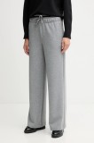 United Colors of Benetton pantaloni de trening culoarea gri, melanj, 3QAFDF01D