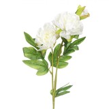 Floare Artificială, Frezie, Tulpină Lunga, Culoare Alb, Material Plastic, &Icirc;nălțime 64cm, Oem