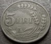 Moneda istorica 5 LEI - ROMANIA, anul 1942 *cod 2924 = excelenta, Zinc