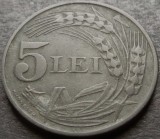 Moneda istorica 5 LEI - ROMANIA, anul 1942 *cod 2924 = excelenta, Zinc