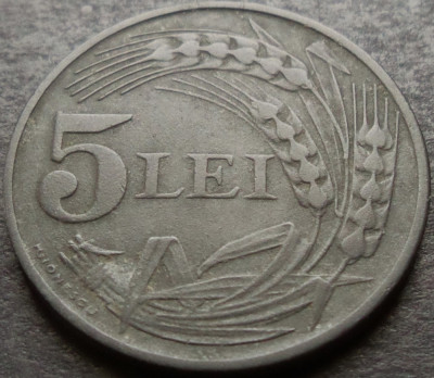 Moneda istorica 5 LEI - ROMANIA, anul 1942 *cod 2924 = excelenta foto