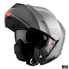 Casca modulabila pentru scuter - motocicleta MT Genesis SV A12 gri lucios Pinlock ready &ndash; omologare noua ECE 22.06 L (59/60cm)