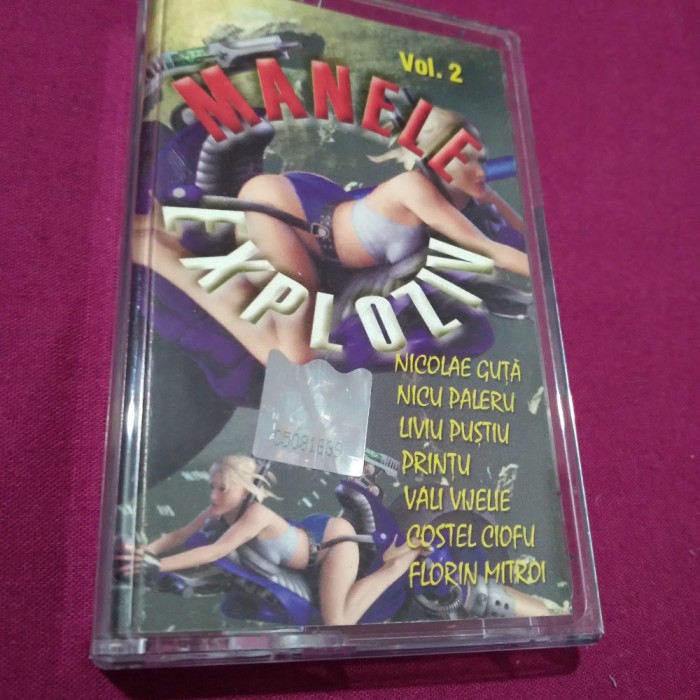 CASETA AUDIO MANELE EXPLOZIV VOL 2 RARA!!!!!ORIGINALA