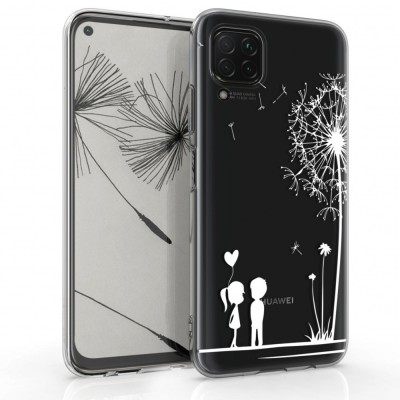 Husa pentru Huawei P40 Lite, Silicon, Alb, 52161.07 foto