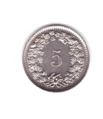 Moneda Elvetia 5 rappen 1970, stare foarte buna, curata foto