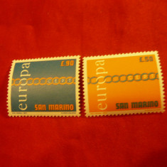Serie San Marino 1971 - Europa CEPT , 2 valori