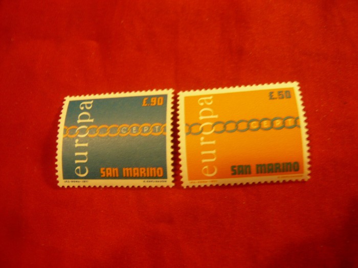 Serie San Marino 1971 - Europa CEPT , 2 valori