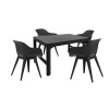 Dina 4+1 set de mobilier de grădină grafit, Curver