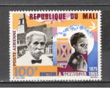 Mali.1965 Posta aeriana:Moartea Iui A.Schweitzer-PREMIUL NOBEL DM.38, Nestampilat