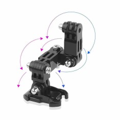 Sistem prindere camera GoPro Hero 10 la casca motocicleta, marca Surewo, culoarea negru